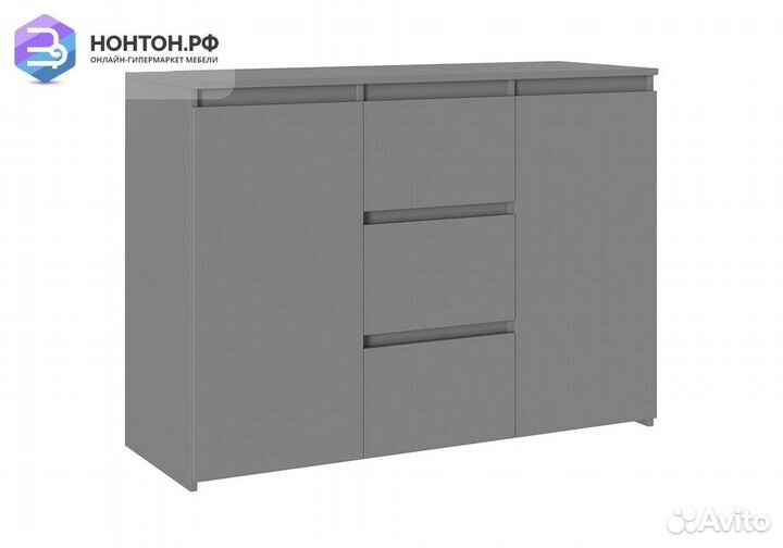 Комод Милано-3 серый шифер