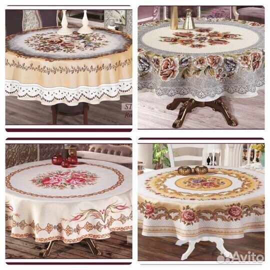 Скатерть гобеленовая круглая