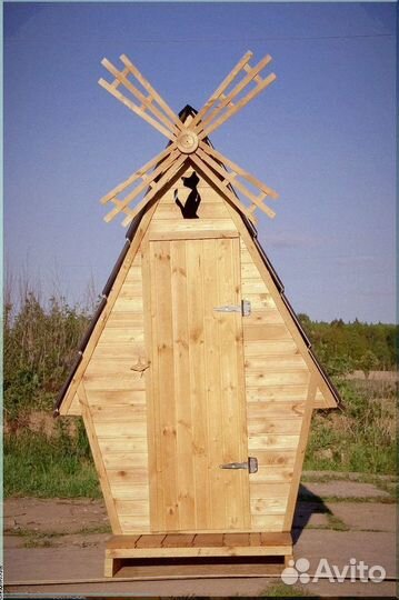 Дачный туалет деревянный Ъ767
