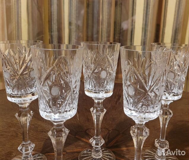 Фужеры хрустальные высокие СССР