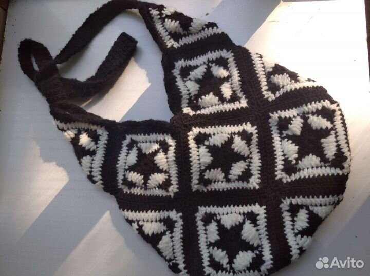 Вязаный шопер