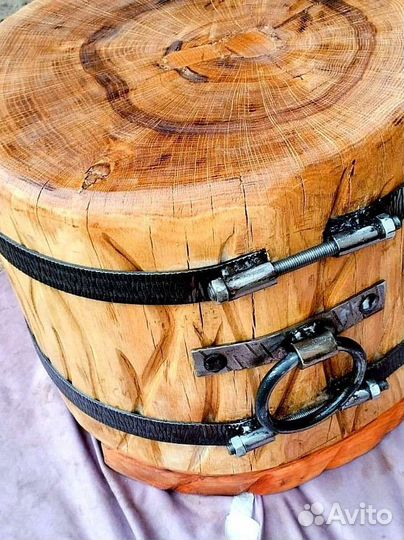 Колода для дров и мяса дуб с ручками