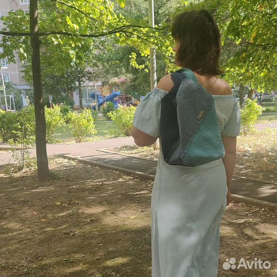 Сумка шоппер вязаная