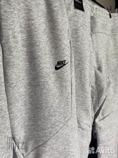 Штаны Nike tech fleece серые