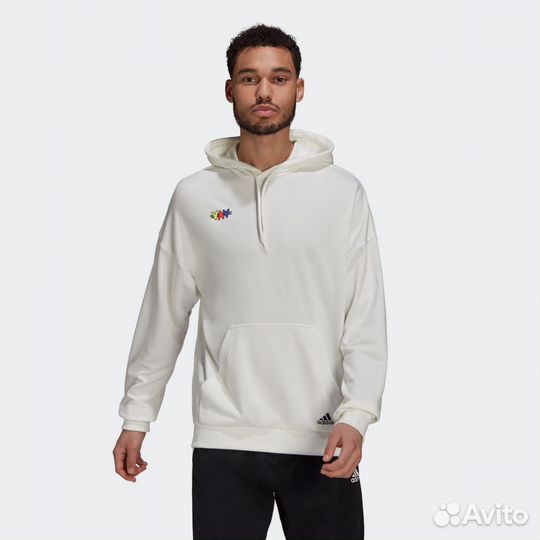 Худи Adidas h61132 белая оригинал