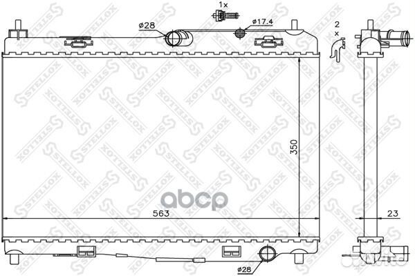 10-26754-SX радиатор системы охлаждения Ford F