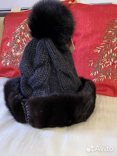 Шапка норковая женская новая