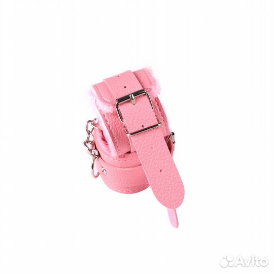 Изысканные кожаные наручники на цепочке