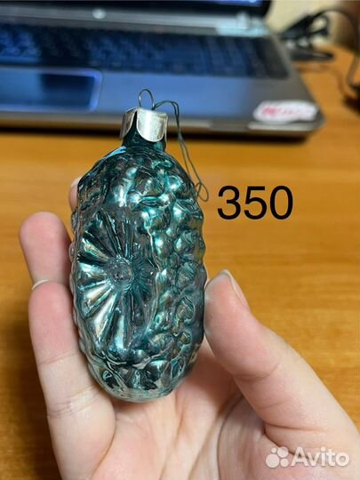 Советские елочные игрушки стеклянные