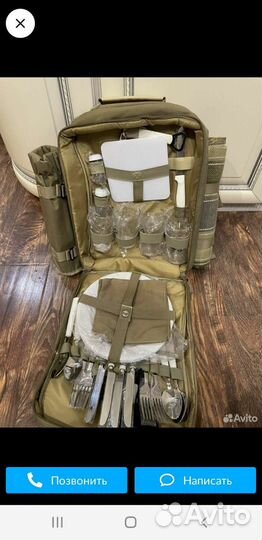 Сумка рюкзак для туристов,пикника(новая)