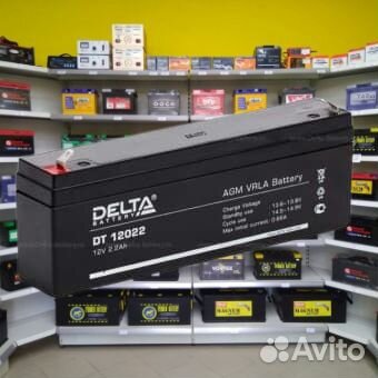 Аккумулятор ибп delta DT 12022 12V 2.2Ah