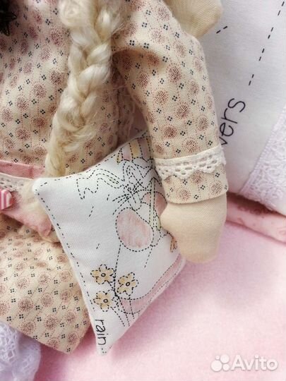 Интерьерная кукла тильда Сонные ангелочки