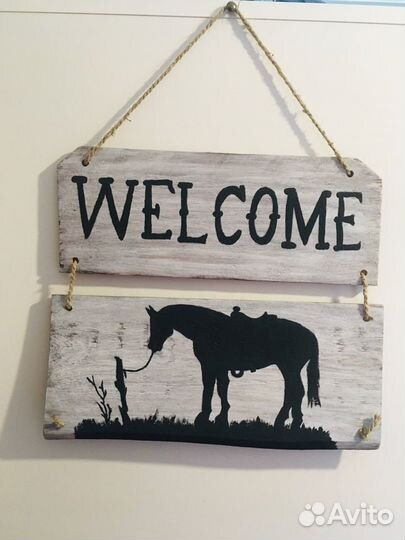 Табличка на дверь welcome