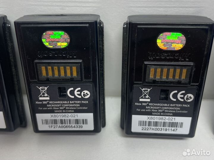 Акб для Xbox360 уставшие, 5 оригинала и 3 нет