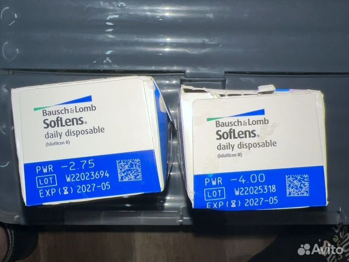 Контактные линзы SofLens Daily -4 и -2,75