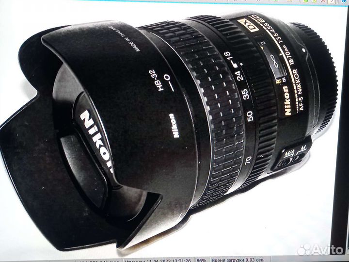 Nikkor af s 18-55mm Vr + Nikon D70 в подарок