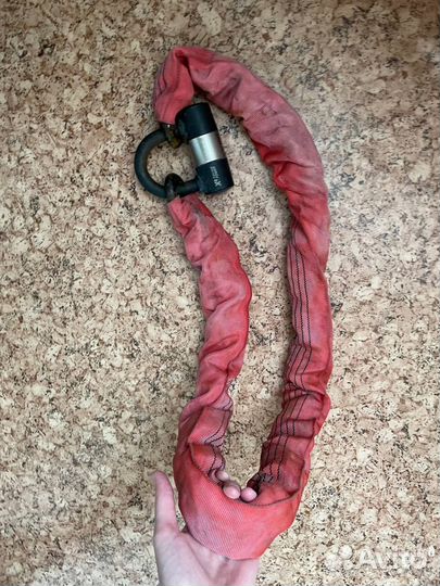 Противоугонная цепь + замок (неубиваемые)