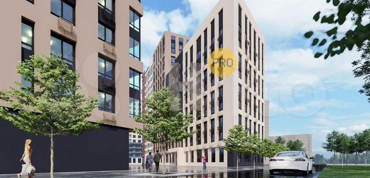 Квартира-студия, 33,2 м², 6/15 эт.