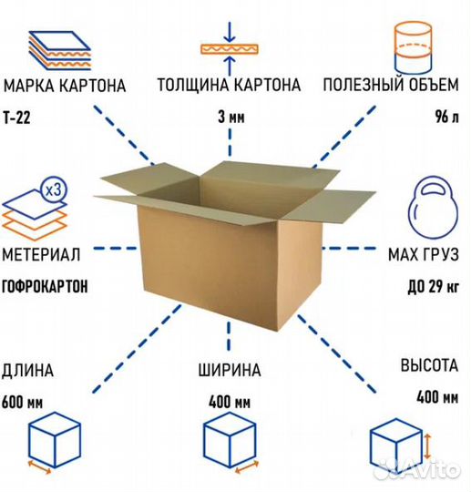 Коробки для переезда большие