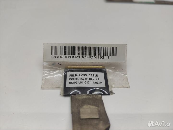 Шлейф матрицы PBL60 lvds cable DC02001AV10