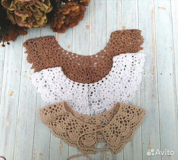 Воротничок вязаный крючком