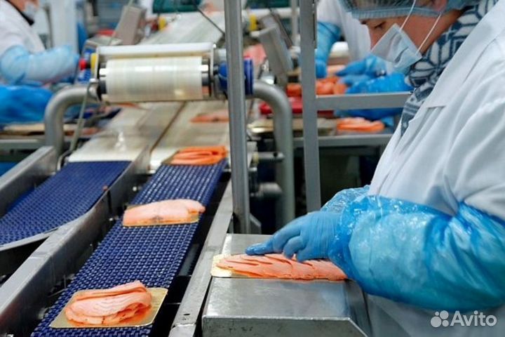 Оператор линии морепродукты. Вахта/питание 20 смен