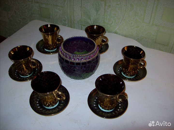 Чайный сервиз-стекло- (6шт)