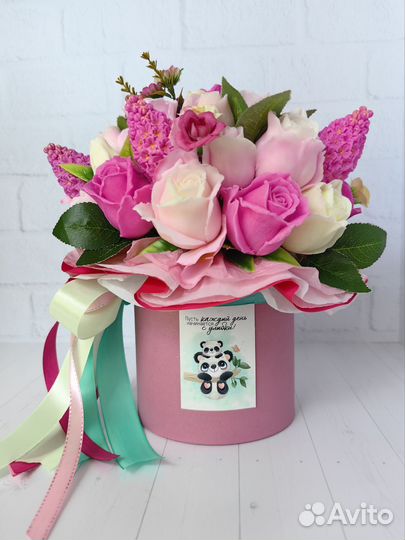 Букет цветов из мыла ручной работы