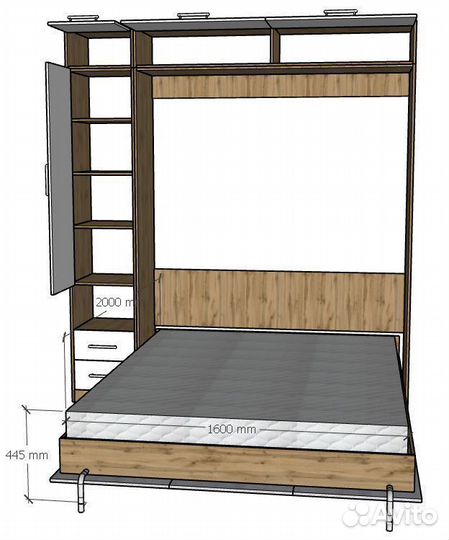 Шкаф кровать трансформер