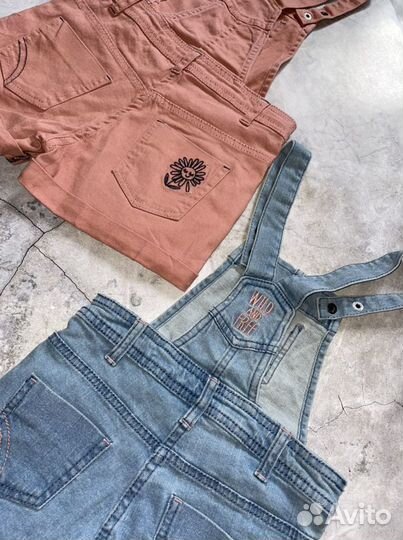 Комбинезон джинсовый для девочки