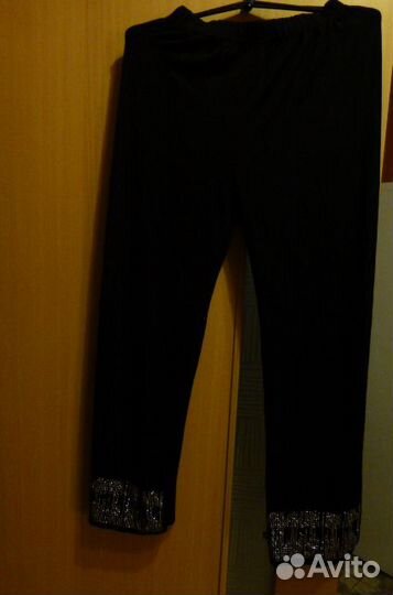 Брюки со стразами р - р 50 - 52 (турция ) новые