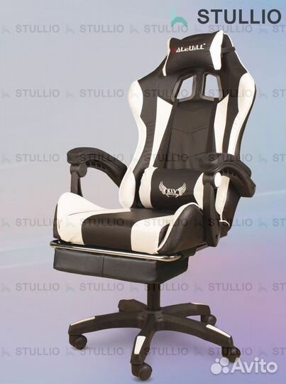 Компьютерное игровое кресло геймерское с массажем
