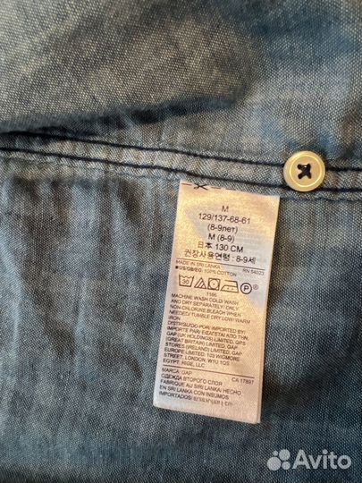 Рубашка Gap на 130-140 см