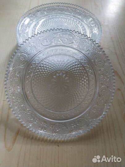 Набор тарелок стекло