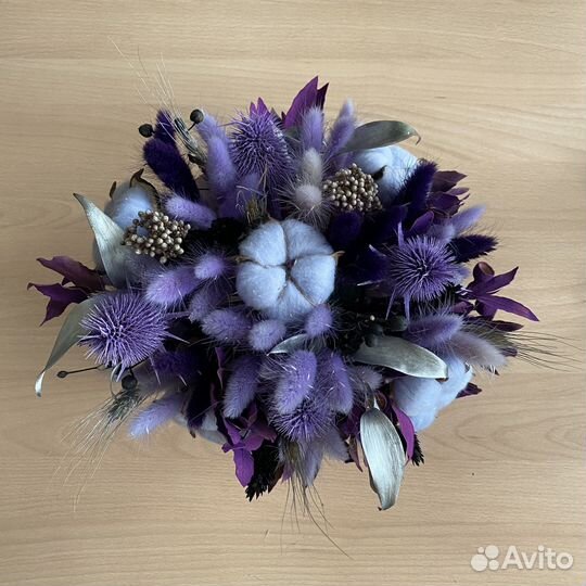 Букет из сухоцветов в коробочке