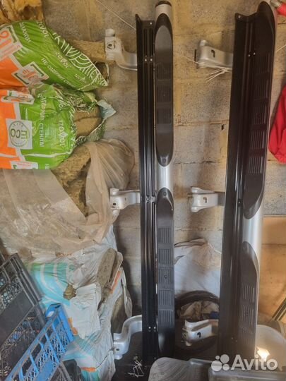 Подножки пороги на mitsubishi pajero sport