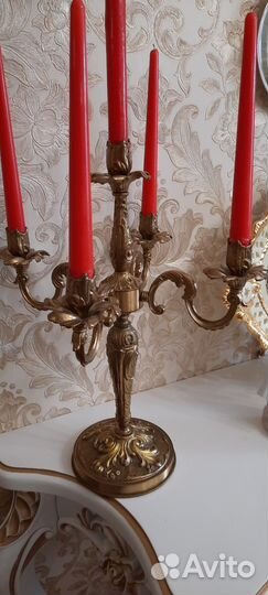 Подсвечник канделябр бронза СССР