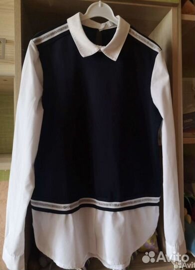 Блузка школьная 146 обманка