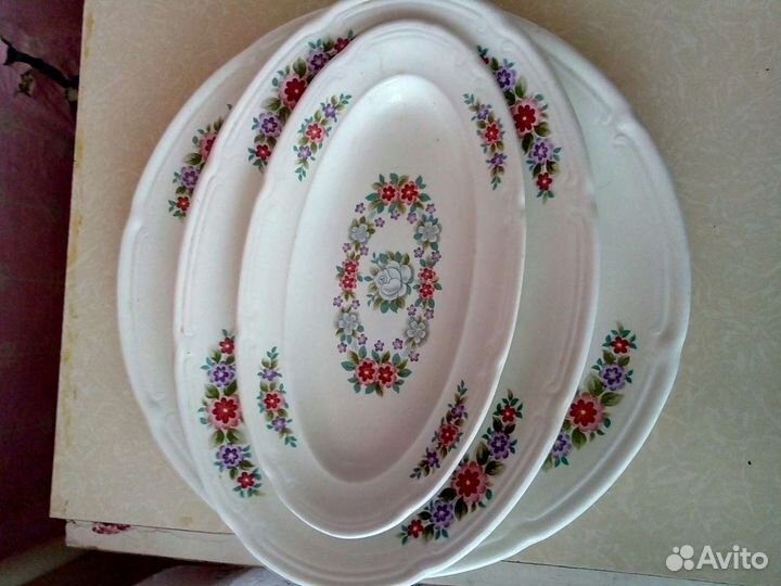 Сервиз(остатки) фаянсовый