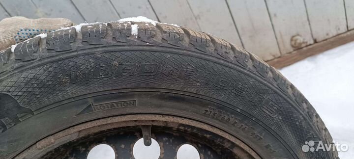 Штампованные диски r16 Nissan + зимняя резина