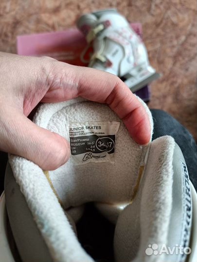 Коньки подростковые, раздвижные. Размер 34-37
