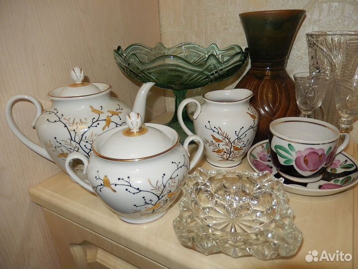 Посуда из серванта, винтаж, СССР