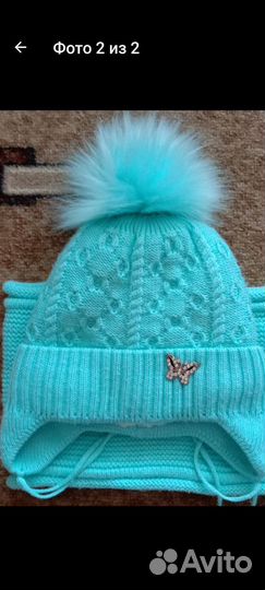 Шапка и снуд для девочки