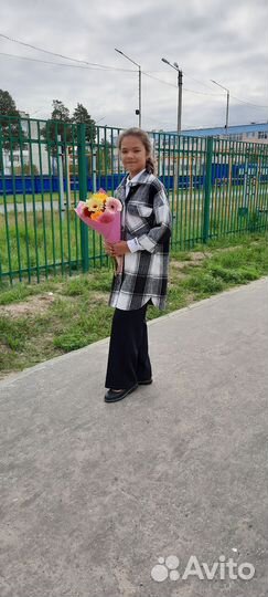 Рубашка утепленная для девочки 140-146