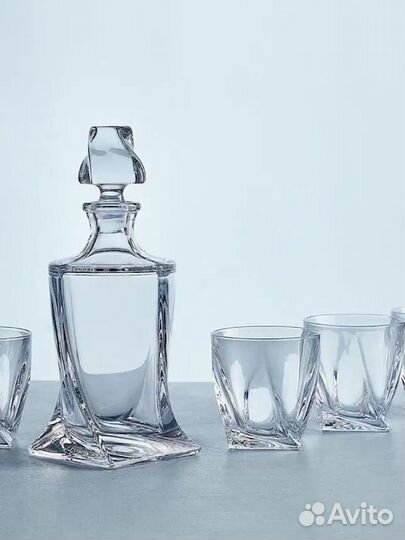 Набор Богемия для виски Квадро новый