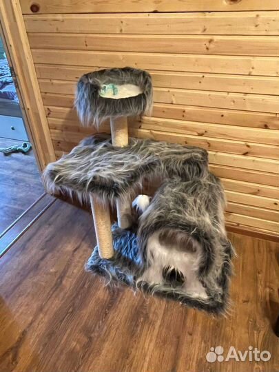 Домик - комплекс для кошки с когтеточкой