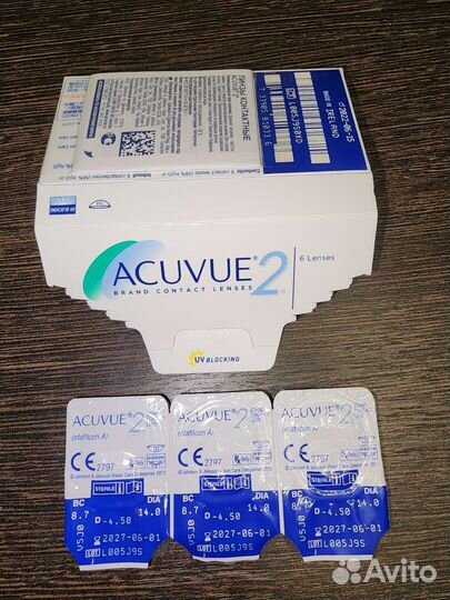 Линзы контактные acuvue