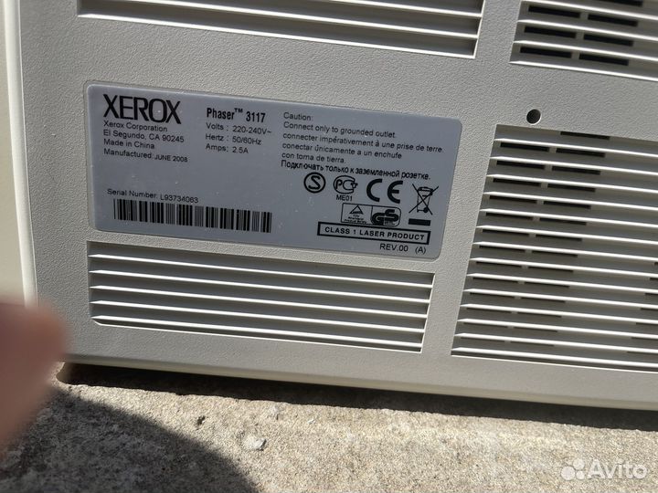Принтер xerox phaser 3117