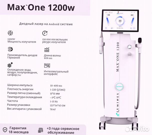 Диодный лазер Лю'Минес MaxOne 1200 Вт