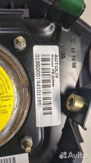 Подушка безопасности водителя Nissan Almera N16, 2